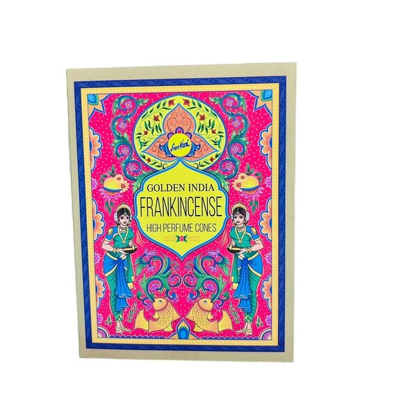 Sree Vani Golden India Frankincense Backflow Incense Cones - 12 Packets, 120 Con - Picture 2 of 2
